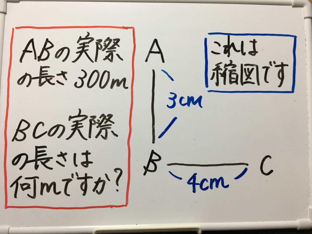 縮図の求め方 小６ 地図などで実際の距離を計算する方法 小岩 個別指導 元小学校 教師が教える個別指導塾 できる子ども育成塾 小岩 篠崎の小学生専門 国語と算数の苦手を克服