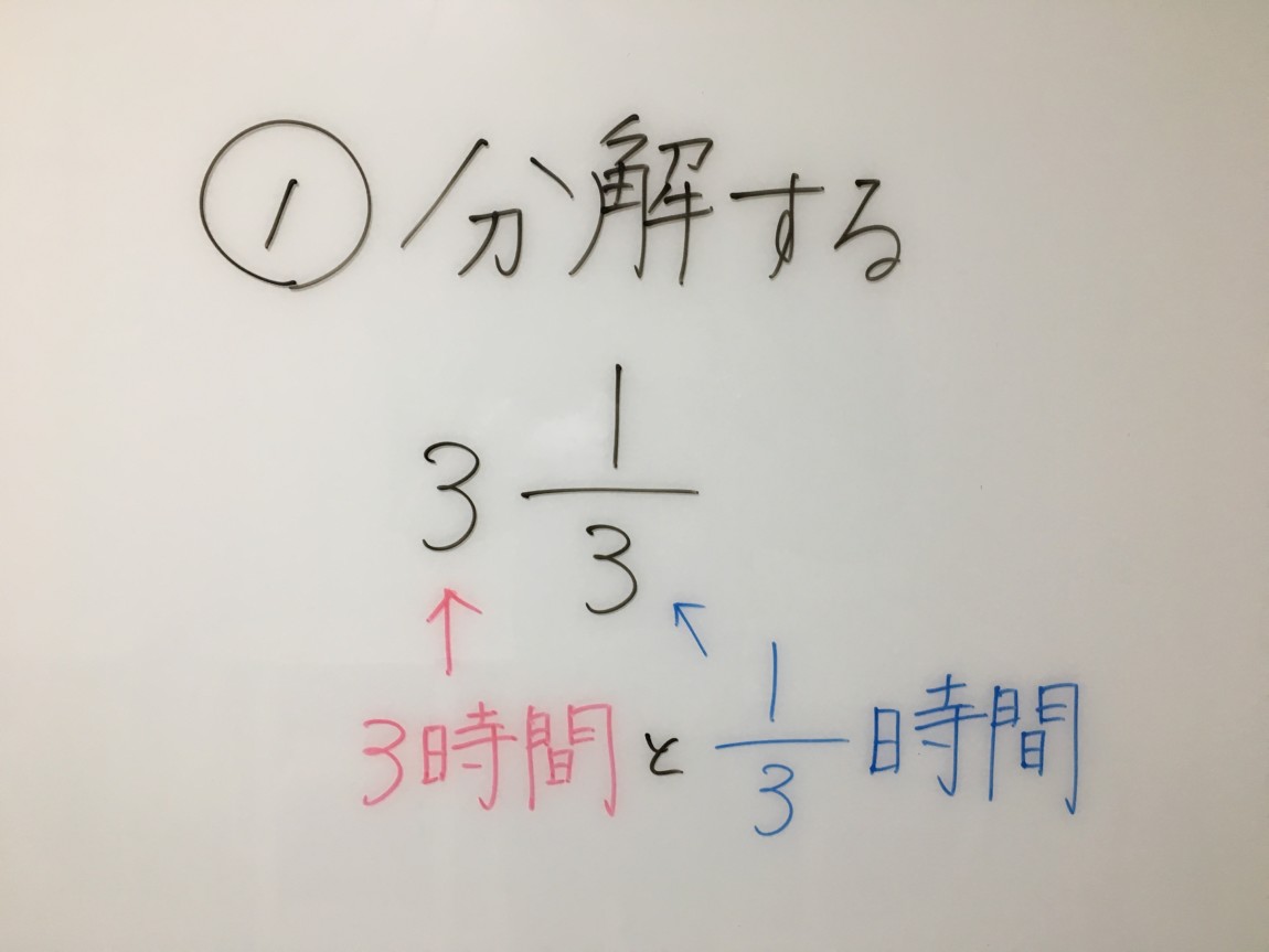 【速さ(時間)小6】分数で表されている時間の直し方 【小岩個別指導】元小学校教師が教える個別指導塾できる