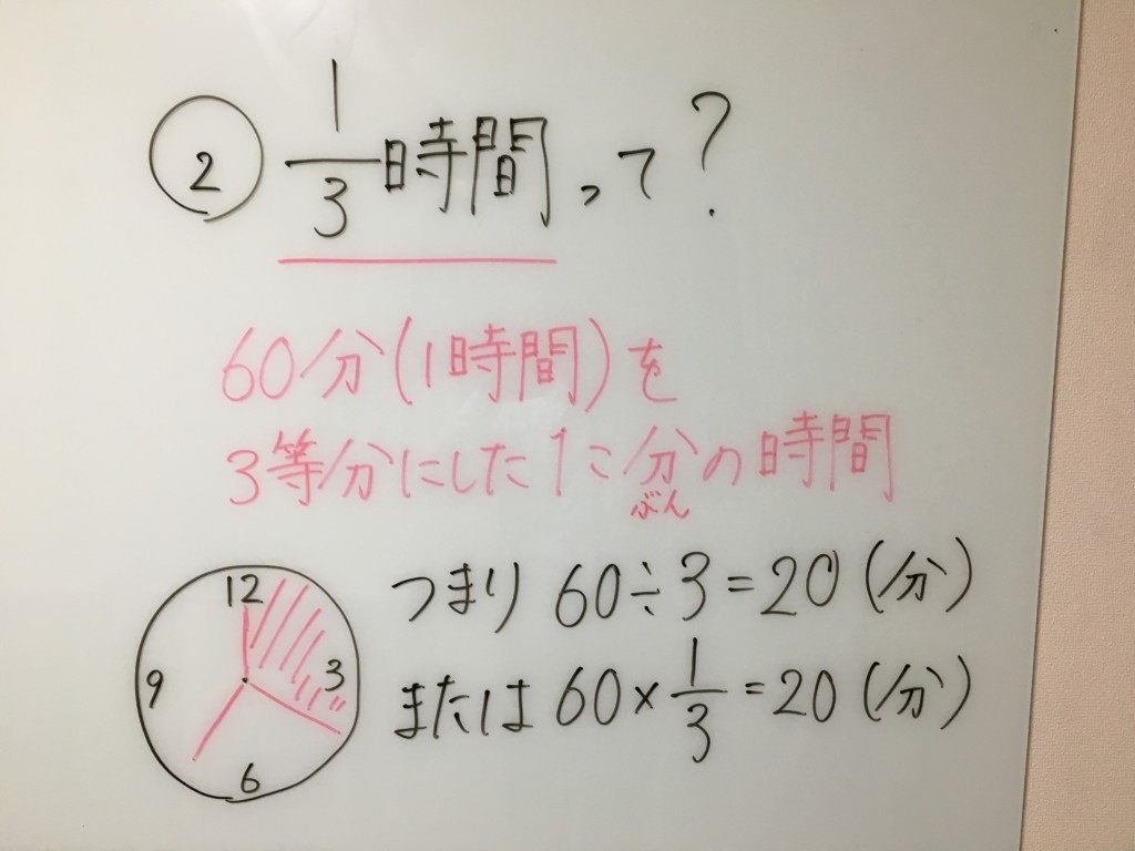 速さ 時間 小６ 分数で表されている時間の直し方